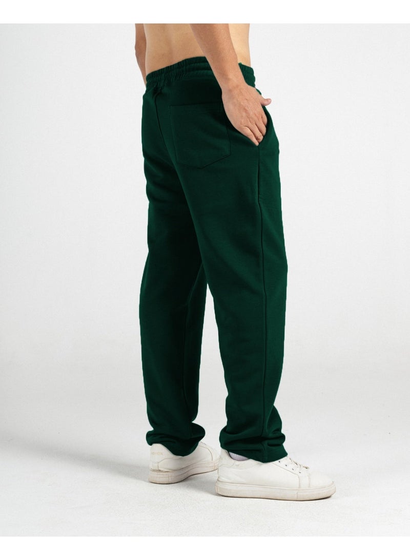 Feathers Men’s straight leg cotton sweatpants with a back pocket - Image 2
